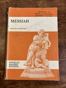 Partitura vocal Messiah edición Novello Handel editada por Watkins Shaw - Imagen 1 de 8