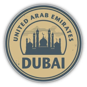 Sello calcomanía adhesiva parachoques coche Dubai Emiratos Árabes Unidos - "TALLAS" - Imagen 1 de 1