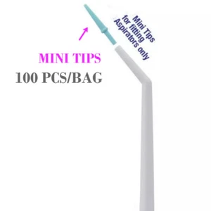 Mini puntas dentales desechables 100 un. para colocar puntas de aspirador quirúrgico - Imagen 1 de 3