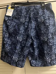 Jack Nicklaus Men's Printed Golf Shorts 9" - Pineapple Navy 32 - Picture 1 of 2