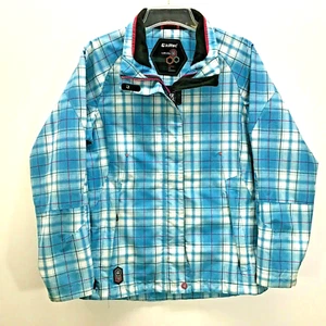 Killtec Level 3 Snowboard Jacket Youth Size 14 Plaid Coat Waterproof Windproof - Picture 1 of 8