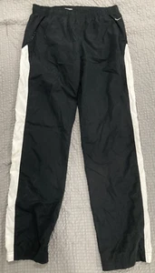 Nike Athletic Windbreaker Pants Straight Leg Black White Size M. J53 - Picture 1 of 6