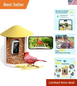 por Smart Bird Feeder con Cámara, Cámara de Observación de Aves, Captura Automática de Movimiento V... - Imagen 1 de 11