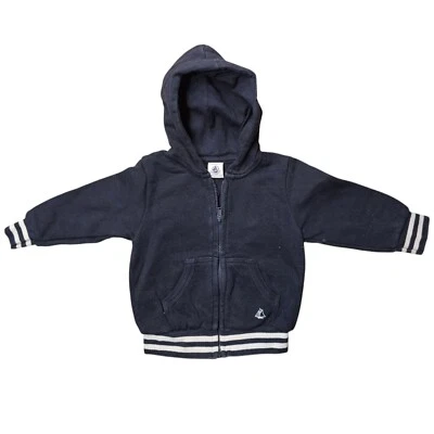 Chaqueta sudadera bebé Petit Bateau talla 12M 74 azul Foto 1 de 3
