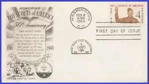 USA5 #1145 U/A FLEETWOOD FDC Boy Scout Jubilee - Picture 1 of 1