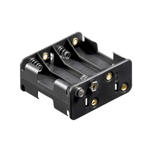 Rechargeable AA/AAA/18650 Battery Holders with fly Connection Wire Cables Black - Picture 1 of 15