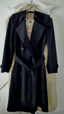 Burberry Clásico Trench Impermeable Negro XS Foto 1 de 3
