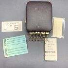 Vintage Key Tainer Hinged Hard Case 6 Loops 1 Pocket Tickets & Warranty