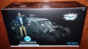 McFarlane The Dark Knight TUMBLER & LUCIUS FOX Gold Label DC Universe Exclusive - Picture 1 of 2