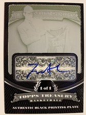 2008-09 Topps Treasury Joe Alexander Black Print Plate Auto 1/1 Autograph 