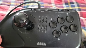 Sega Genesis 6 Button Arcade Stick Black - Picture 1 of 2