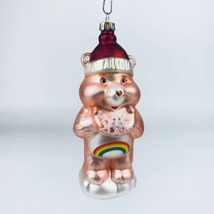 Care Bears Cheer Bear arco iris vidrio adorno de Navidad American Greetings 2005 - Imagen 1 de 8