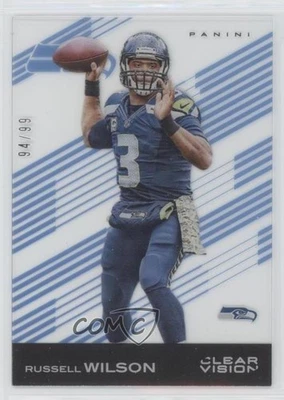 2015 Panini Clear Vision Blue /99 Russell Wilson #51 - Image 1 of 2