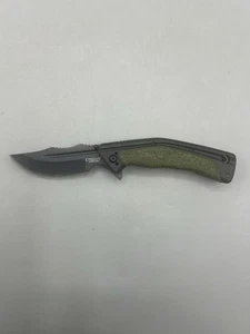 Camillus Carbontride Titanium FK-7 Folding Knife Green Aus-8 - Picture 1 of 7