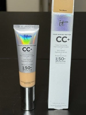 IT Cosmetics Your Skin But Better CC+ Color Correcting Cream TAN WARM EXP10/2026 - Image 1 of 4