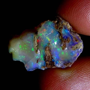 Ethiopian Opal Rough 100% Genuine Multi Flashing Opal Rough 18.90 Cts Specimen - Picture 1 of 4