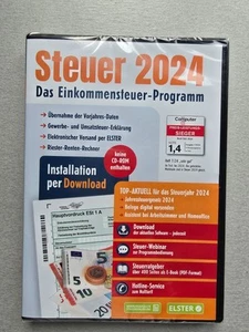 Aldi Steuer 2024 / Das Einkommsteuer-Programm / ELSTER /Download-Keycode/Lizenz - Bild 1 von 2