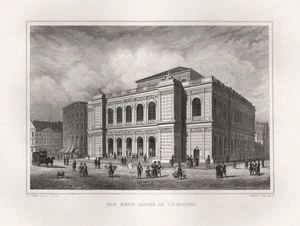 New Wallet Hamburg Lill Poppel Steel Engraving 1850 - Picture 1 of 1