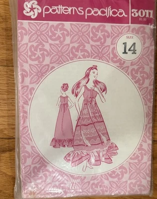 Vintage Patterns Pacific3011 ~ Misses Hawaiian Dress Size 14 Uncut - Image 1 of 4