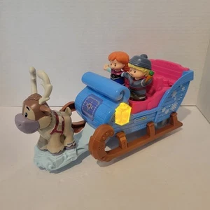 Little People Disney Frozen Kristoffs Schlitten Spielset Anna & Sven - Komplettsatz - Bild 1 von 7