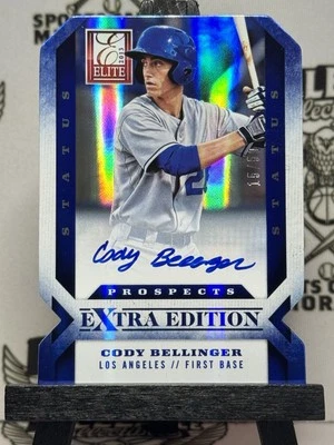 2013 Panini Elite Extra Blue Inc Cody Bellinger #15/50 158 RC Auto - Image 1 of 2