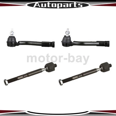 Extremo de barra de amarre interior exterior 4 piezas para Hyundai Sonata 2015 2016 2017 Kia Optima Foto 1 de 4