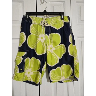 Antiguo bañador azul marino pequeño para hombre con forro incorporado Foto 1 de 4