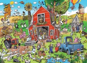Cobble Hill Farmyard Folly 350 Piece Jigsaw Puzzle - Picture 1 of 4