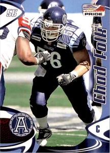 2007 Extreme Sports CFL Chad Folk #23