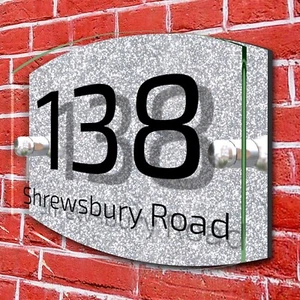 Personalised House Sign Custom Door Number Plaque with Name Plate for Home - Picture 1 of 12