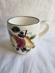Vintage Ucagco Ceramic Fruit Design Coffee/Espresso/Tea Cup w/Handle # E - Picture 1 of 8