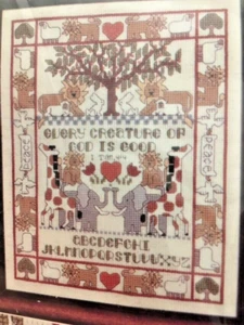 Janlynn EVERY CREATURE OF GOD Counted Cross Stitch #21-54 8 X 10" NIP Animals - Picture 1 of 3