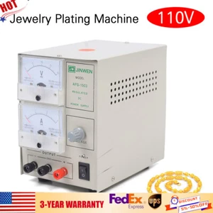 Gold Jewelry Plating Machine Copper Gold Silver Electroplating Rectifier Kit - Picture 1 of 11