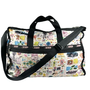Borsone LeSportsac Sara Schwartz Girly Large Deluxe Weekender USA leggi - Foto 1 di 23