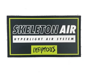 Infame parche de aire esqueleto de paintball - Black Volt - Imagen 1 de 1