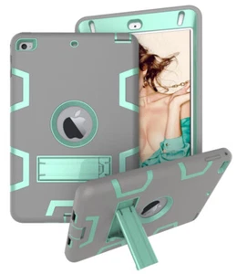 For iPad 7th 8th 9th Gen 10.2" Mini 7.9" Case Rugged Shockproof Hard Stand Cover - Picture 1 of 41