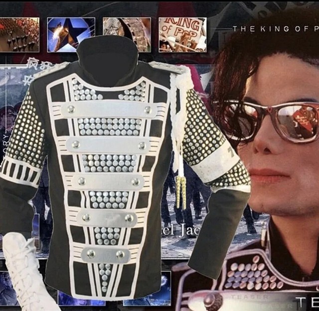 Green Velvet Micheal Jackson-Inspired Military Jacket