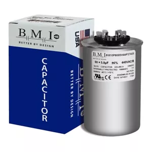 60+5 MFD x 440 Run Capacitor # 810P6005H44P37A5X - Picture 1 of 5