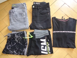 Kleiderpaket Jungen = 2 Jeans, 1 T-Shirt, 2 kurze Hose - Größe 164 (13-14 Jahre) - Bild 1 von 8