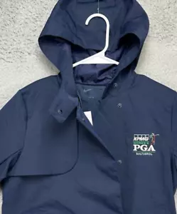 Nike Repel Jacket Womens XS Blue PGA Baltusrol Snap Hoodie Waterproof Ladies NEW - Picture 1 of 12