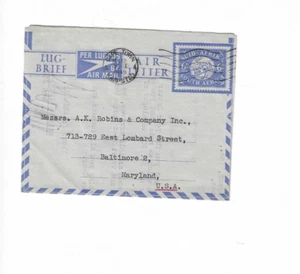 SOUTH AFRICA 1949 Air Letter sent from Cape Town to U.S. - Picture 1 of 3