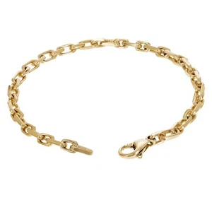 14K Gelbgold massiv Handarbeit Glieder Anker Kette Armband 7" 4,5 mm 12,5 Gramm - Bild 1 von 5