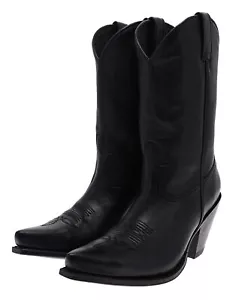 Sendra Boots 15422 Negro Lederstiefel für Damen Schwarz Westernstiefel - Bild 1 von 1