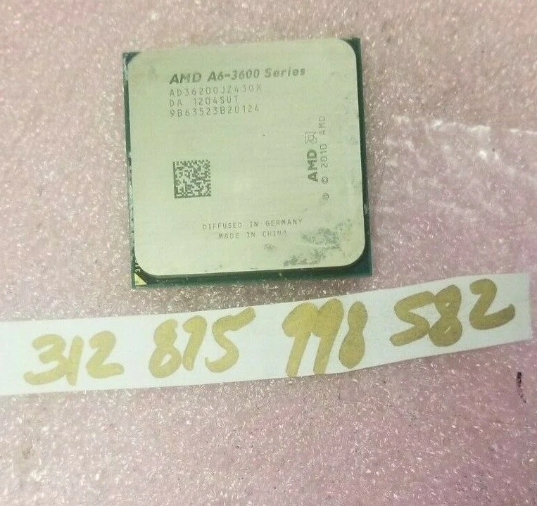 AMD A6-3600 2.1GHZ 4MB QUAD CORE CPU PROCESSOR AD36200JZ43GX - Image 1 of 1