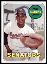 1969 TOPPS PAUL CASANOVA WASHINGTON SENATORS #486 EX+ X4131
