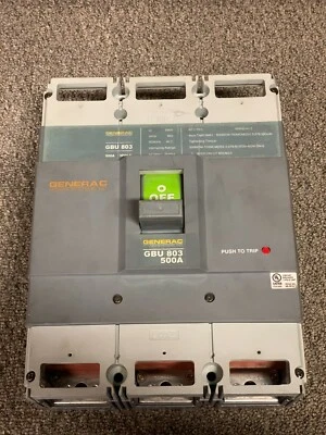 Generac GBU803, 500 А, 3-полюсный, 480 В, автоматический выключатель - Изображение 1 из 4