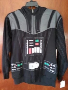 STAR WARS CHARACTER MASK HOODIE DARTH VADER KIDS XXL18/20 NWT HALLOWEEN - Picture 1 of 5