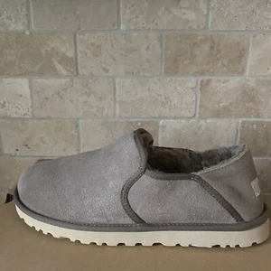 UGG KENTON CARIBOU HICKORY SUEDE SHEEPSKIN SLIP ON COMFORT SLIPPERS MEN SIZE 12 - Picture 1 of 5