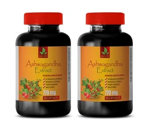 immune system capsules - ASHWAGANDHA COMPLEX - ashwagandha ultra 2 BOTTLE - Picture 1 of 11