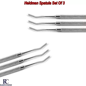 Set Of 3 Dental Examination Heidman Mixing Spatula Composite Filling Instruments - Picture 1 of 5